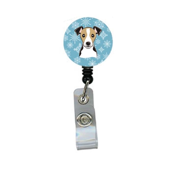 Carolines Treasures Snowflake Jack Russell Terrier Retractable Badge Reel BB1695BR